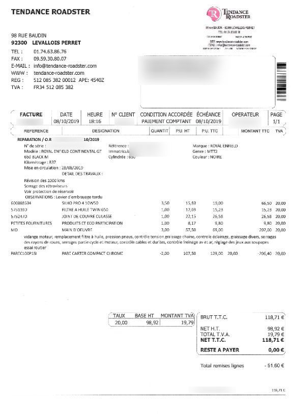 Photo ROYAL ENFIELD 650