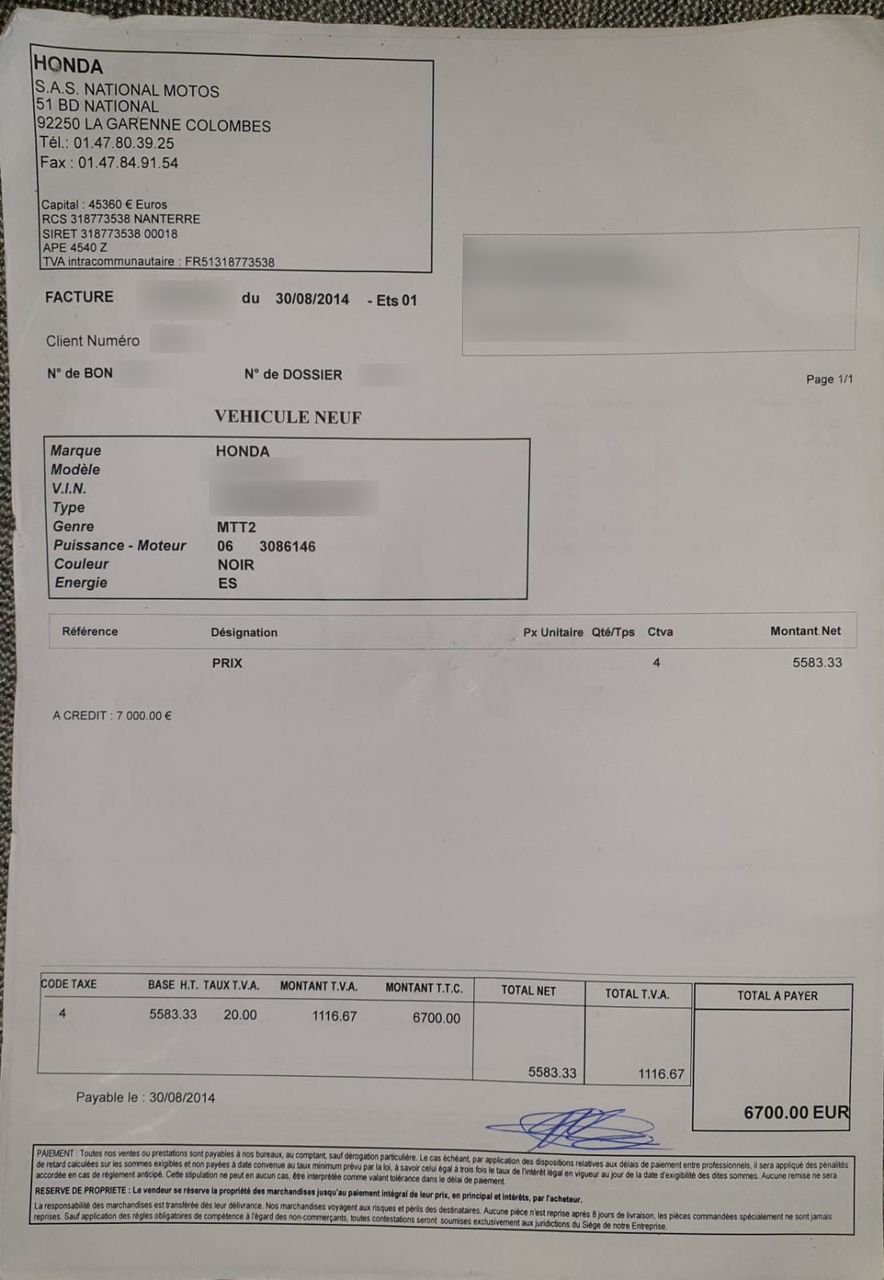 Photo HONDA CB 600 F