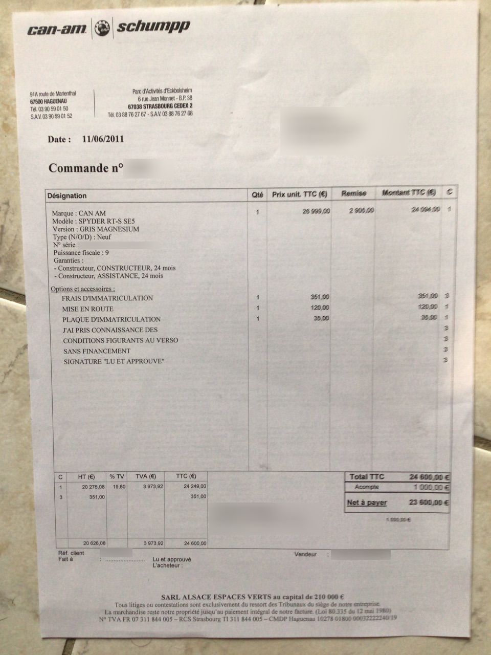 Photo CAN AM SPYDER RT-S SE5