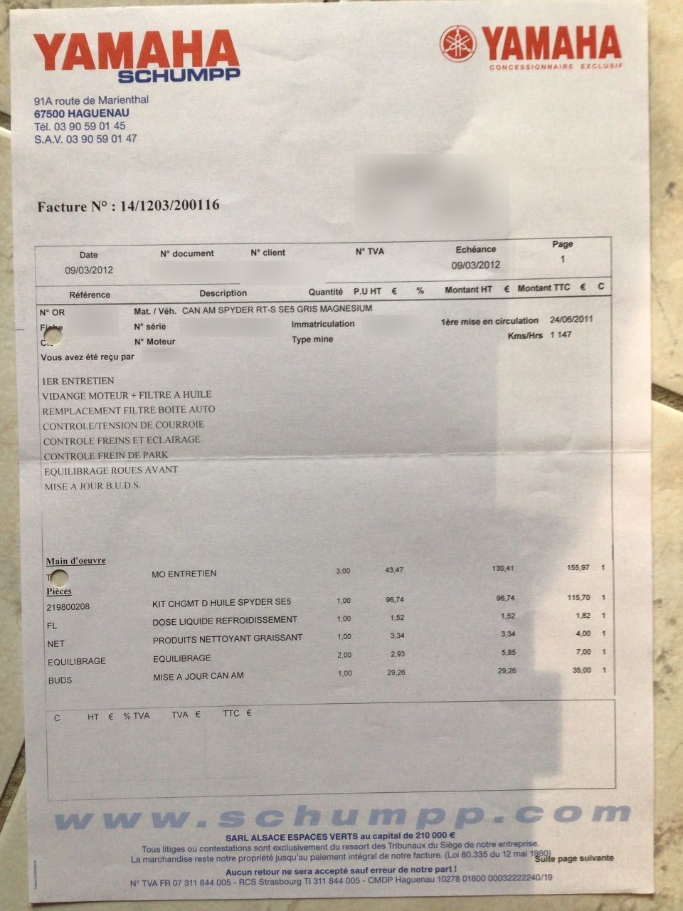 Photo CAN AM SPYDER RT-S SE5