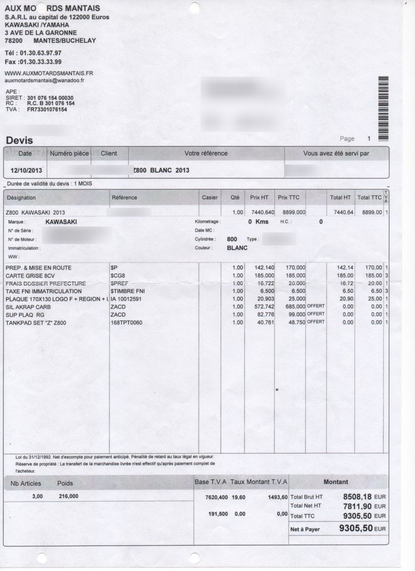 Photo KAWASAKI Z 800