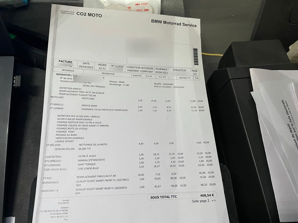 Photo BMW C 650 SPORT