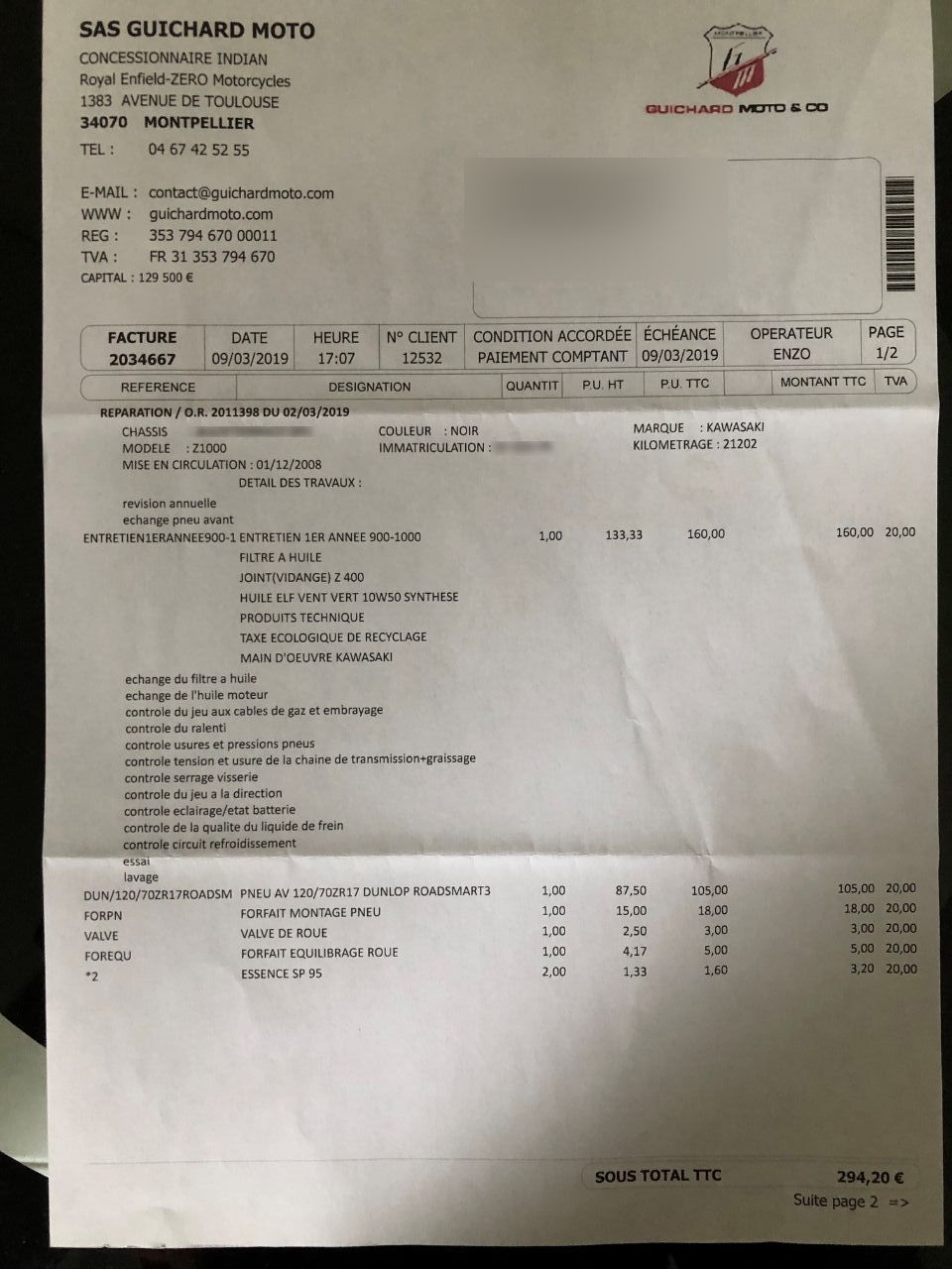 Photo KAWASAKI Z 1000