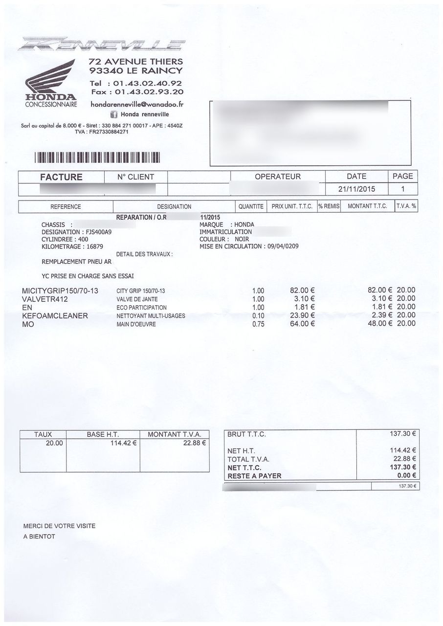 Photo HONDA FJS 400 A