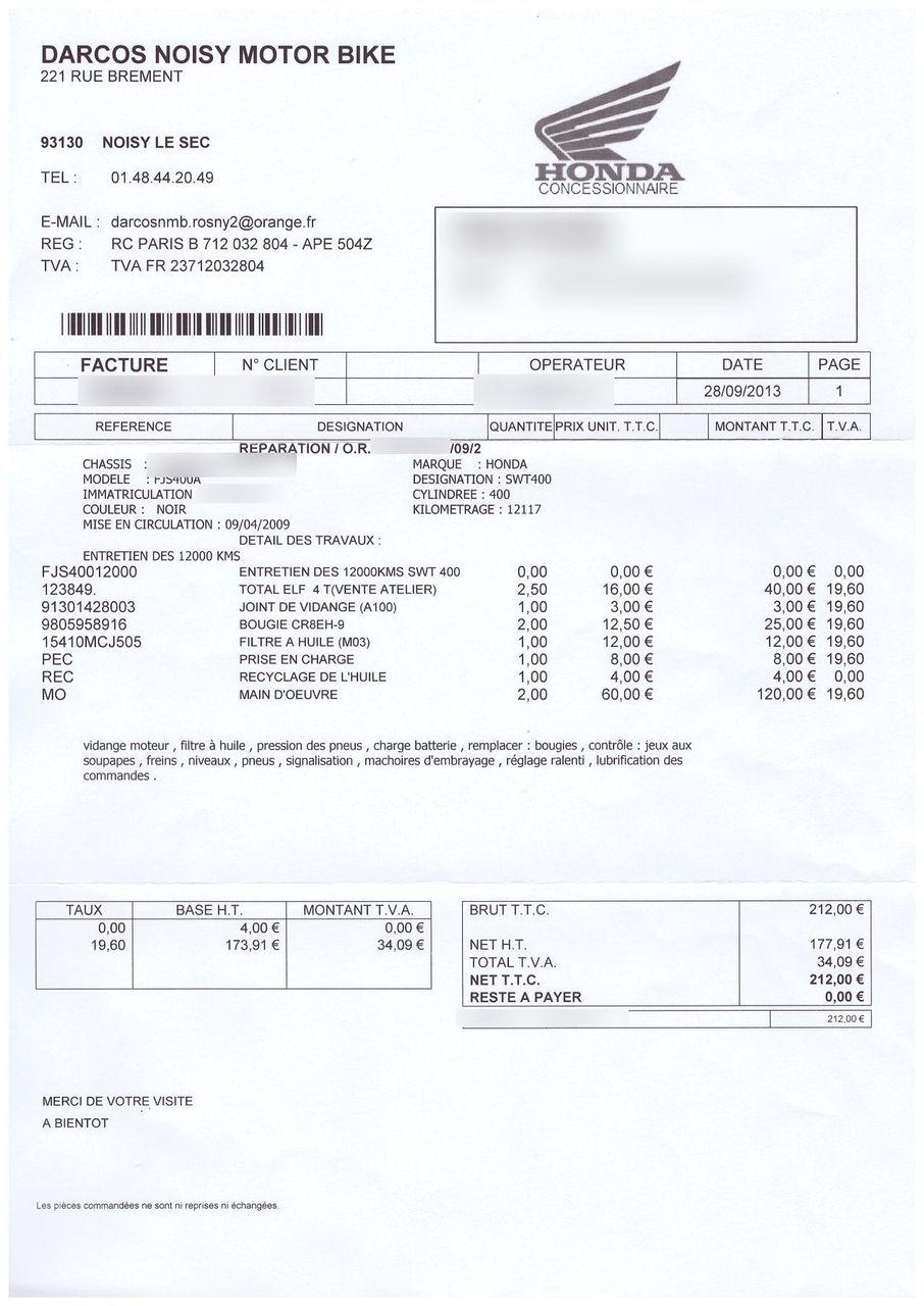 Photo HONDA FJS 400 A