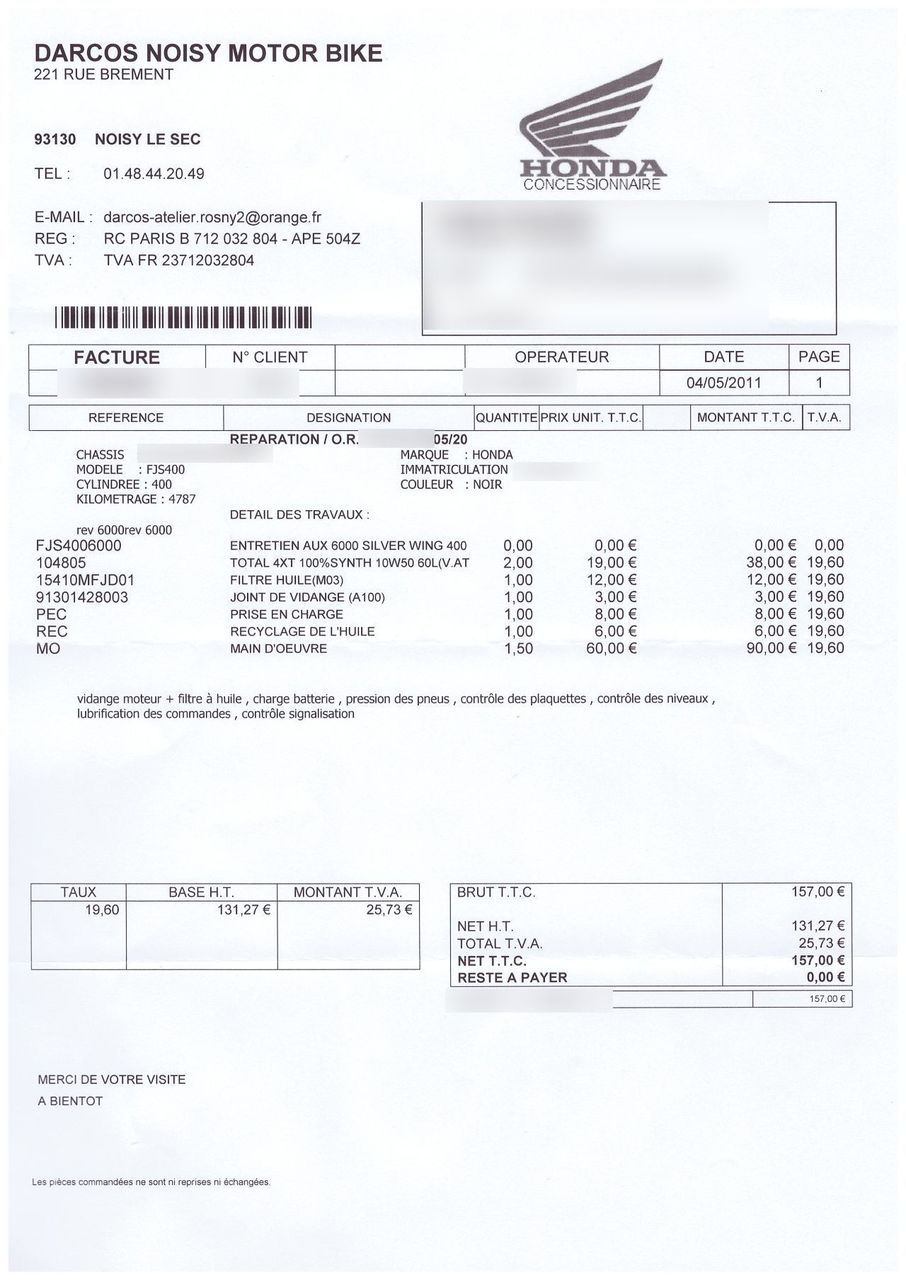 Photo HONDA FJS 400 A