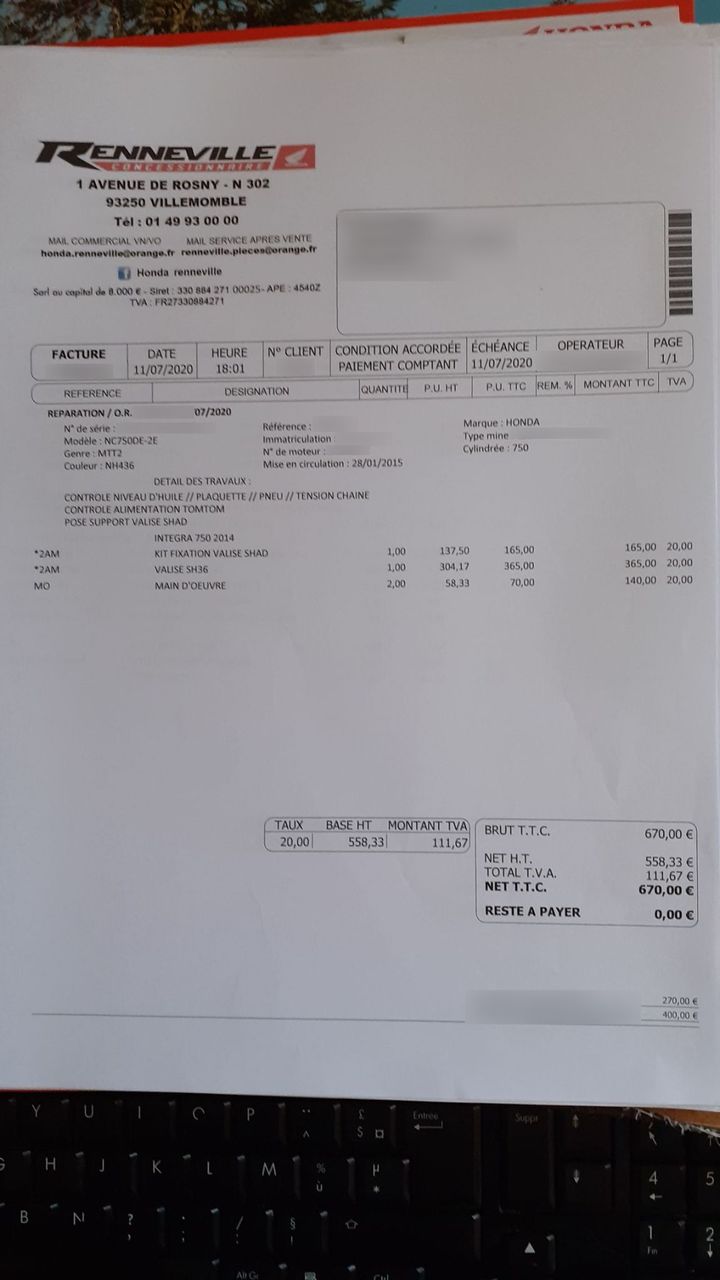 Photo HONDA NC 750 D