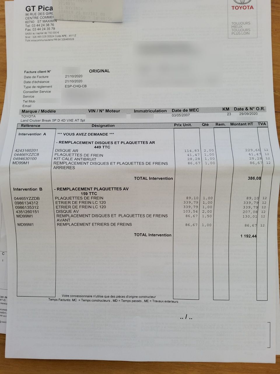 Photo TOYOTA LAND CRUISER