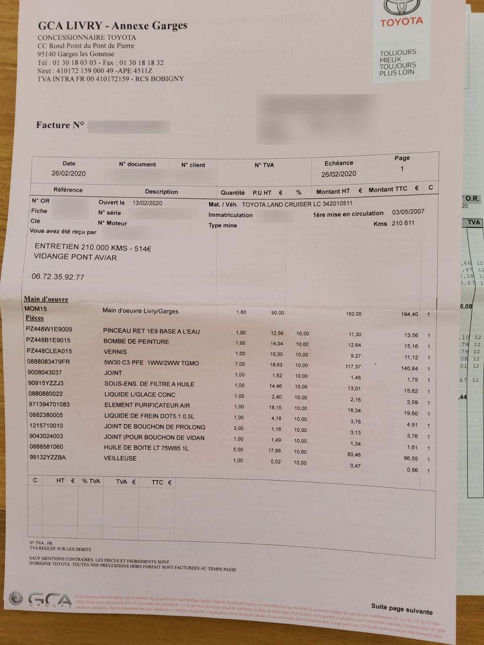 Photo TOYOTA LAND CRUISER