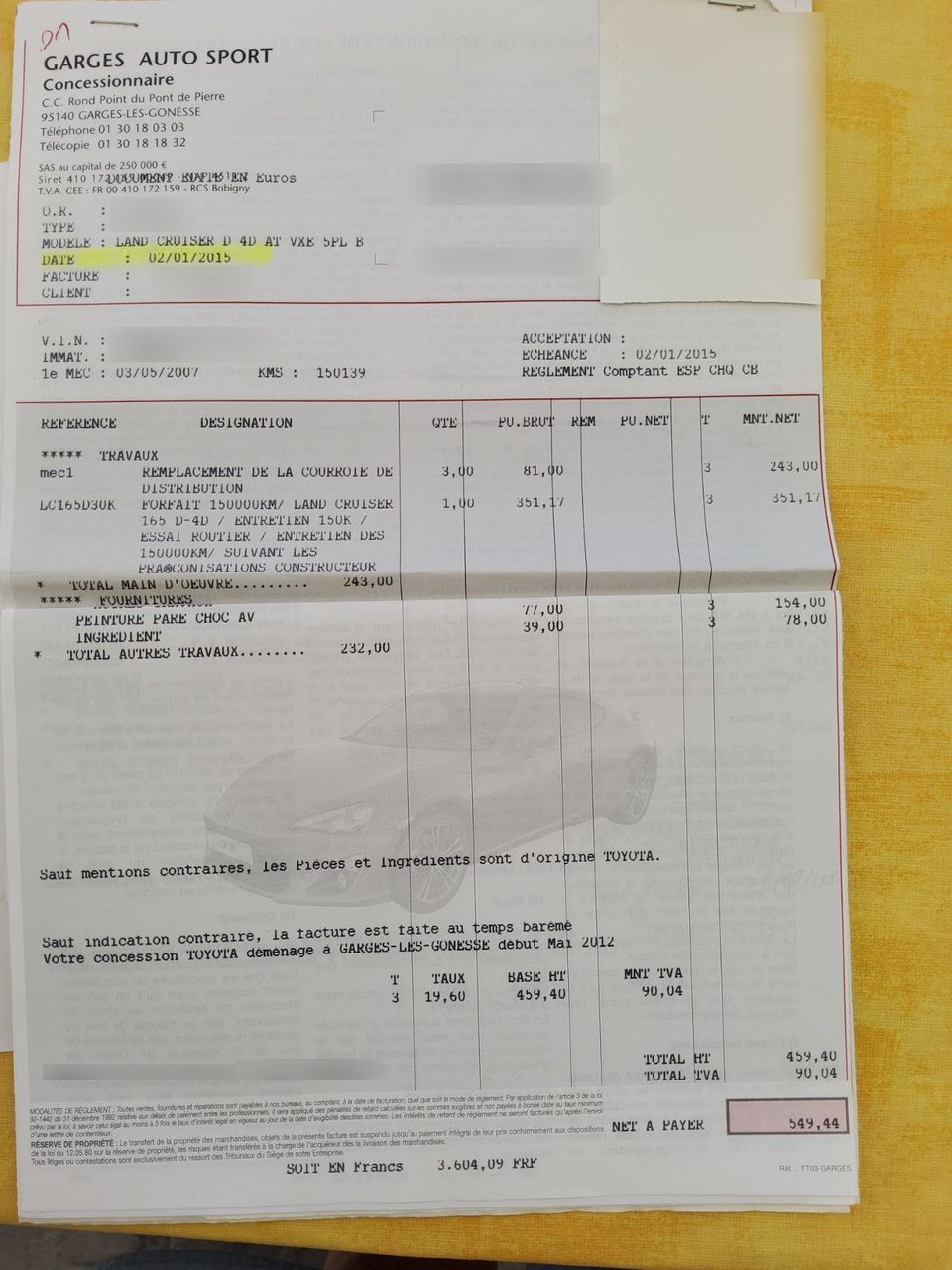 Photo TOYOTA LAND CRUISER