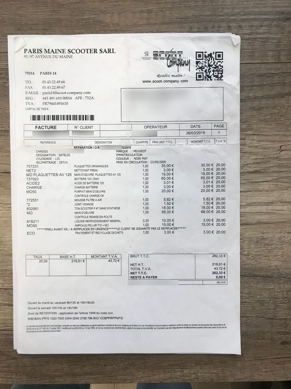 Photo PEUGEOT SATELIS