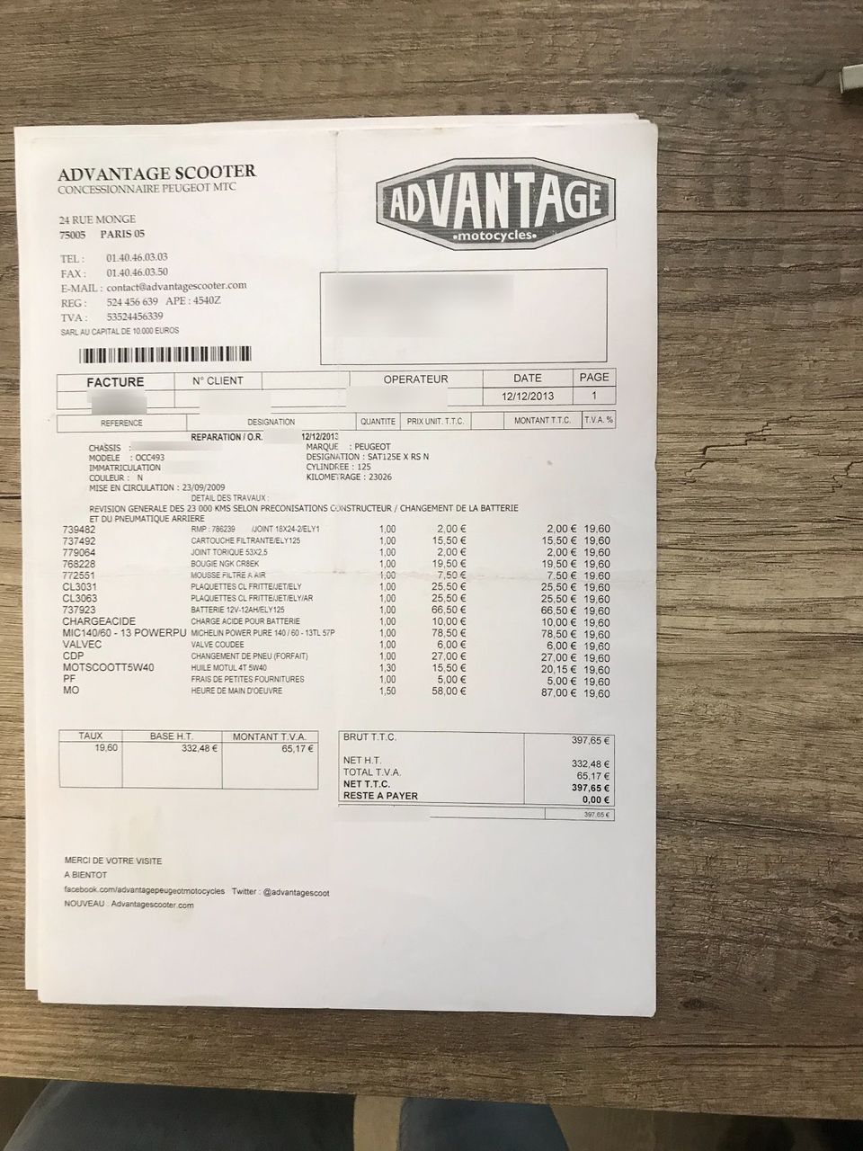 Photo PEUGEOT SATELIS