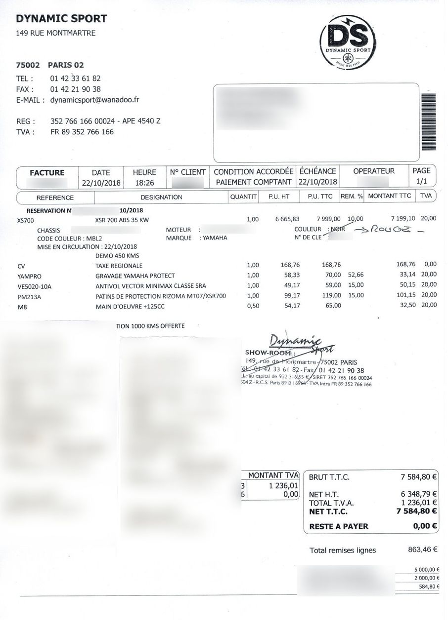 Photo YAMAHA XSR 700