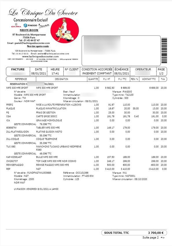 Photo PIAGGIO MP3 300 HPE