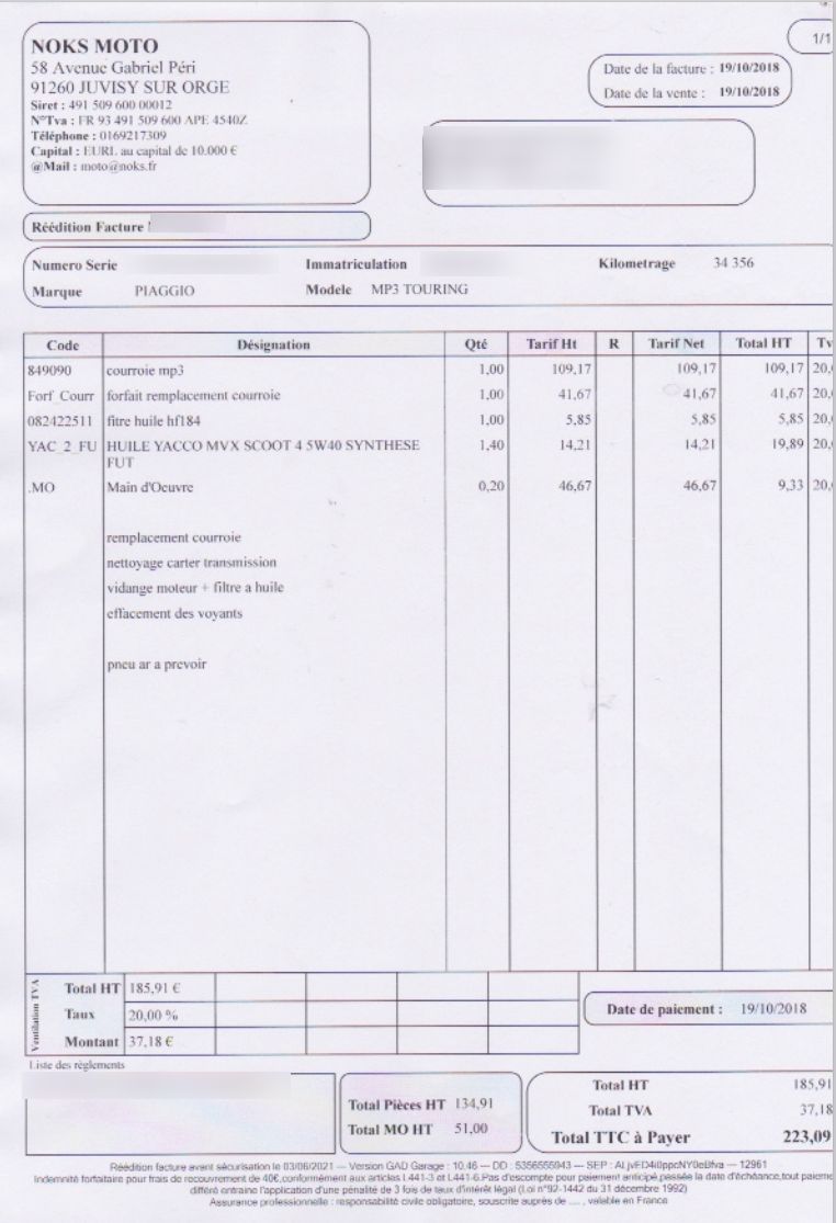 Photo PIAGGIO MP3 400 LT