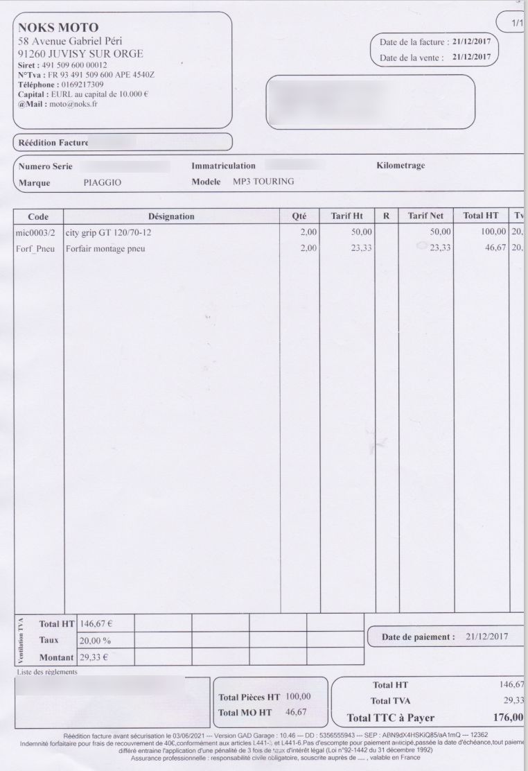 Photo PIAGGIO MP3 400 LT