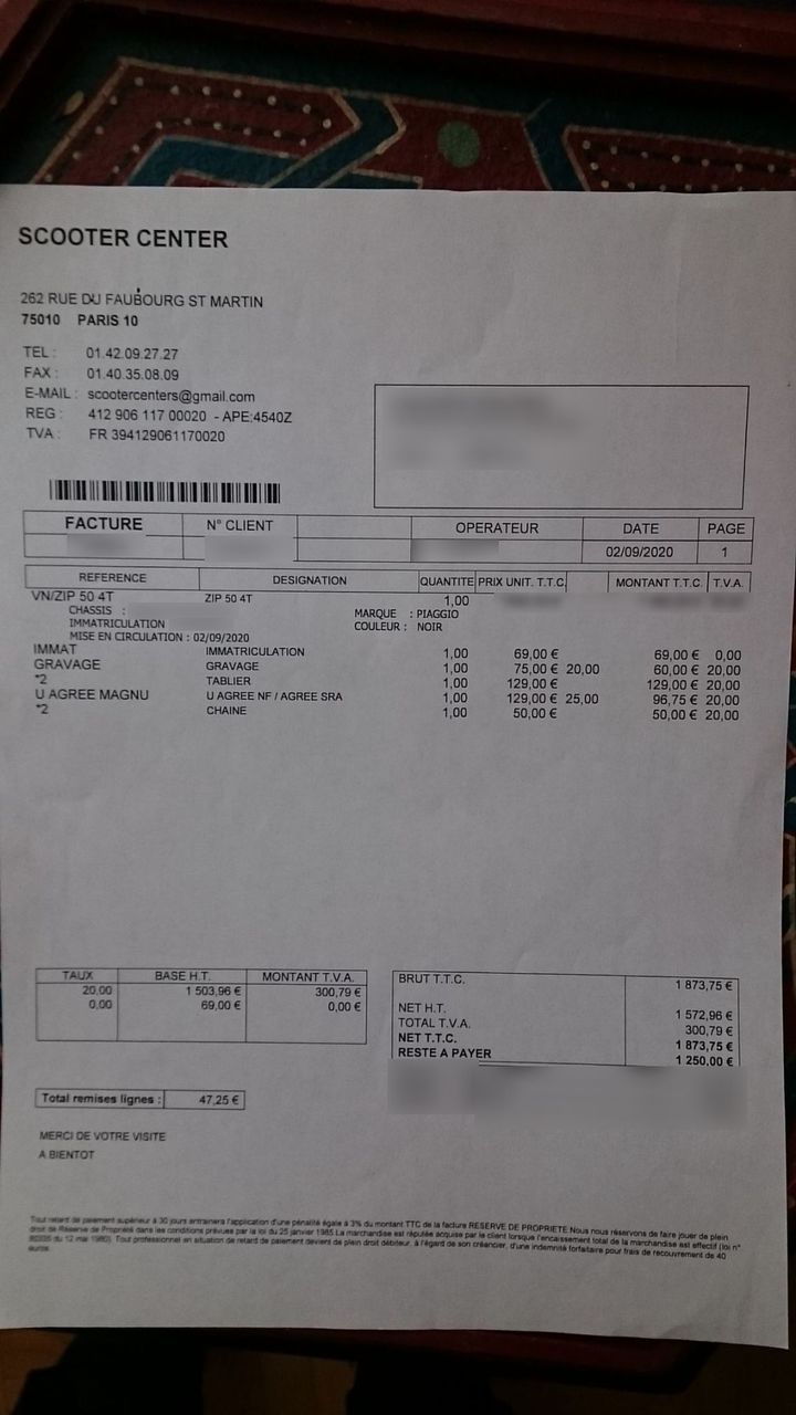 Photo PIAGGIO ZIP 50