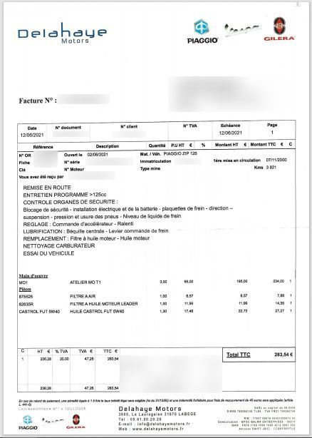 Photo PIAGGIO ZIP 125