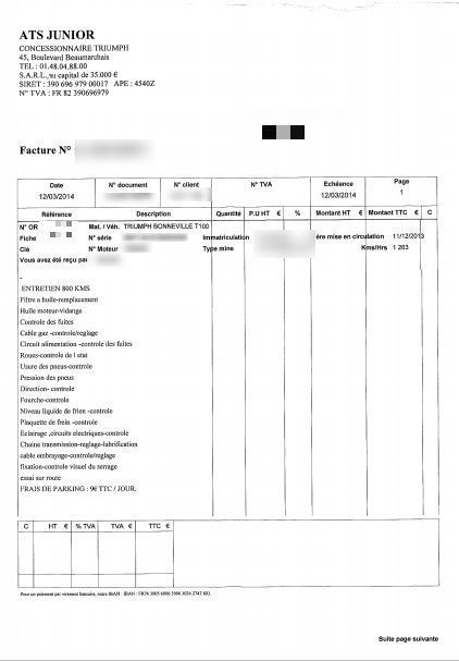 Photo TRIUMPH BONNEVILLE