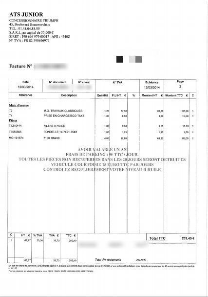 Photo TRIUMPH BONNEVILLE