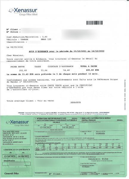 Photo YAMAHA GPD 125 A