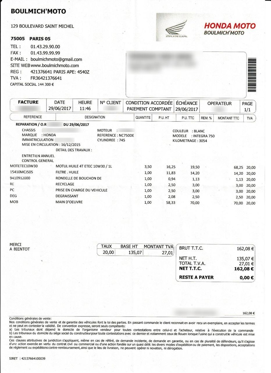 Photo HONDA NC 750 D