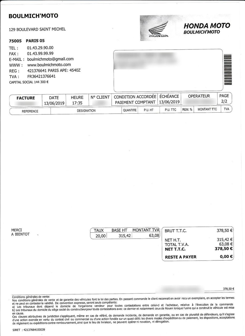 Photo HONDA NC 750 D