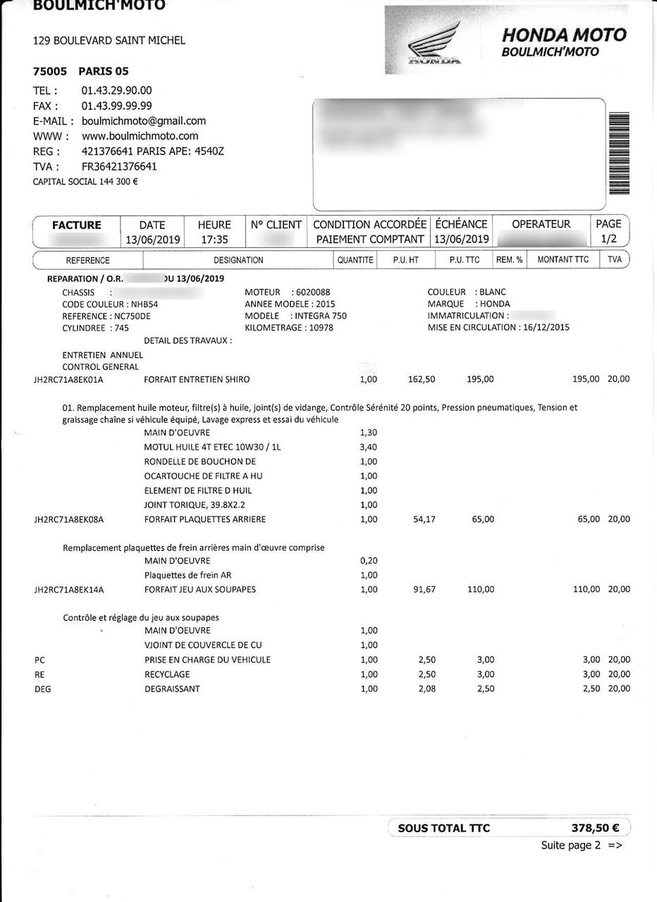 Photo HONDA NC 750 D