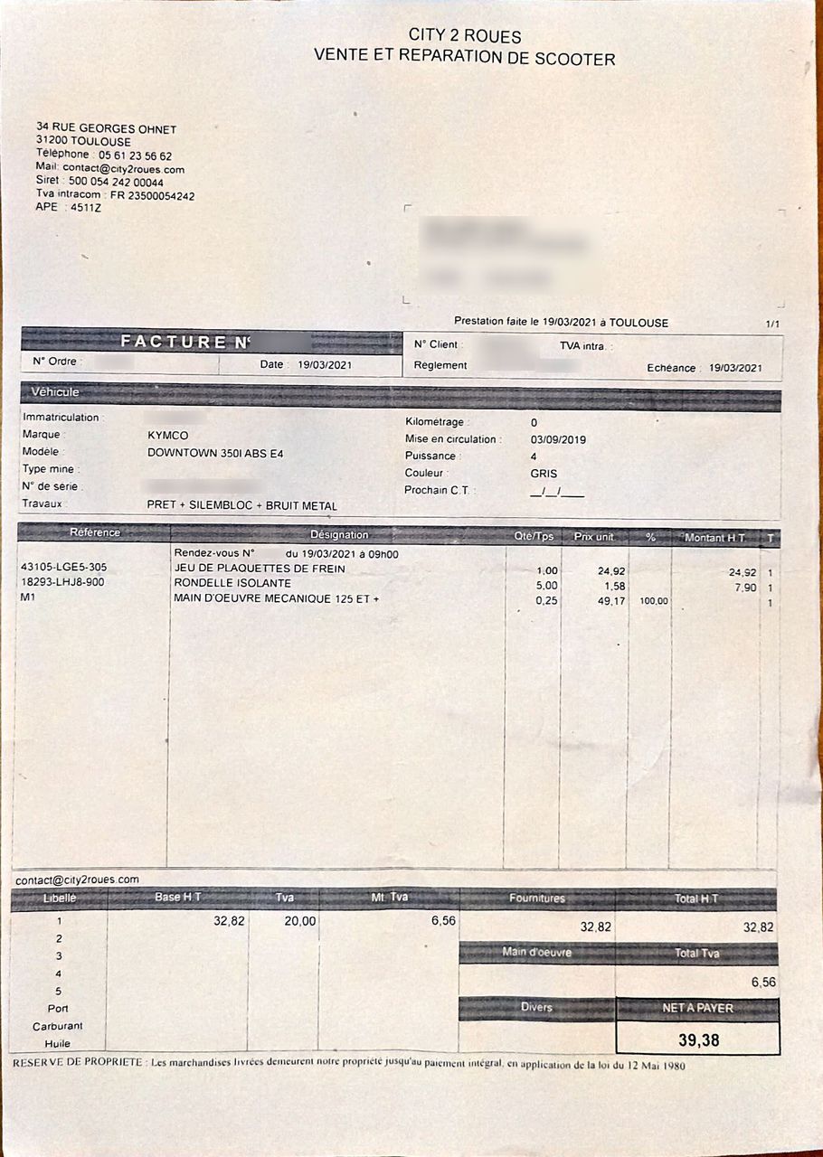 Photo KYMCO DOWNTOWN