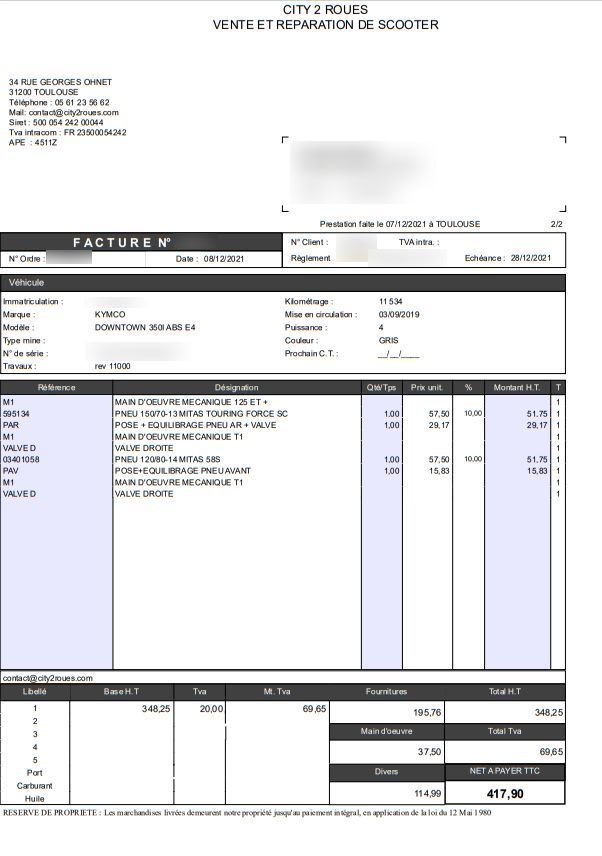 Photo KYMCO DOWNTOWN