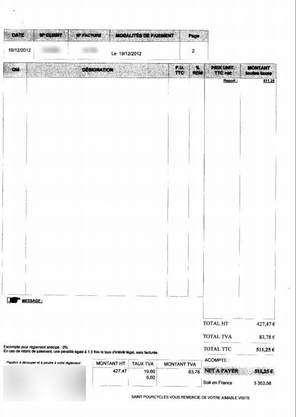 Photo YAMAHA TDR 125