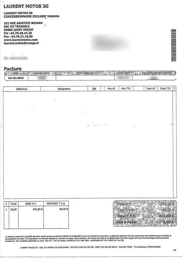 Photo YAMAHA FJR 1300 A