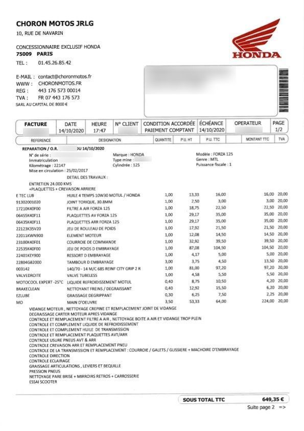 Photo HONDA NSS 125 AD