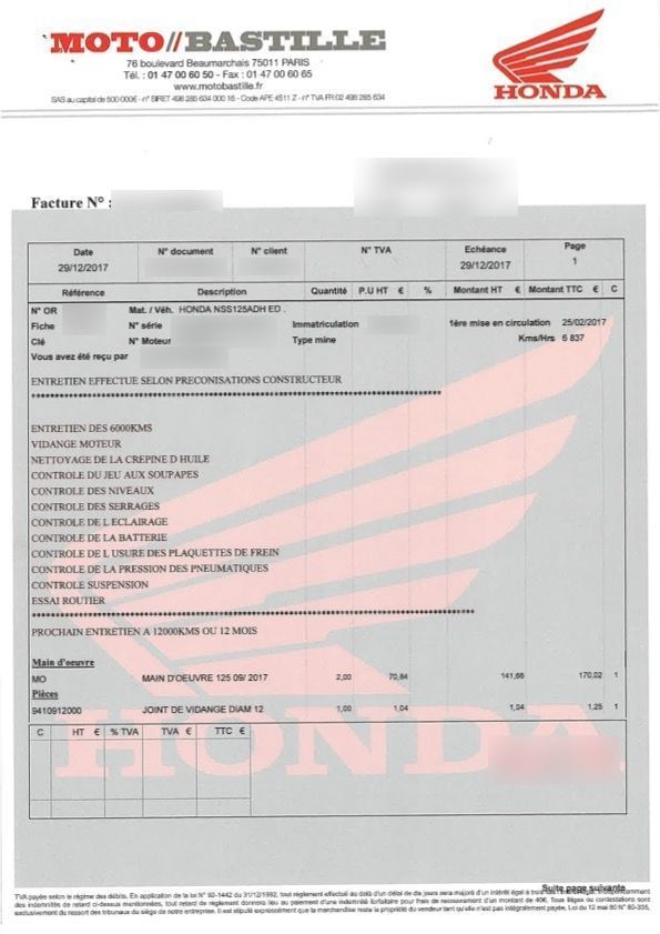 Photo HONDA NSS 125 AD