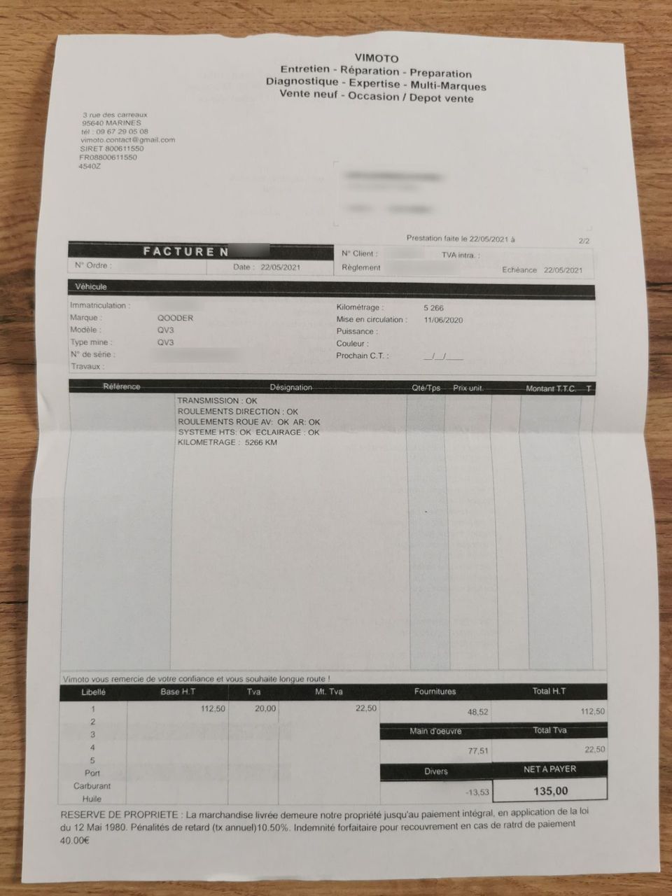 Photo QUADRO QV3 350