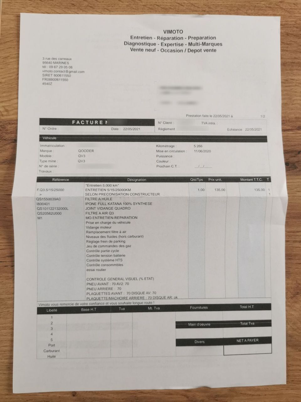 Photo QUADRO QV3 350