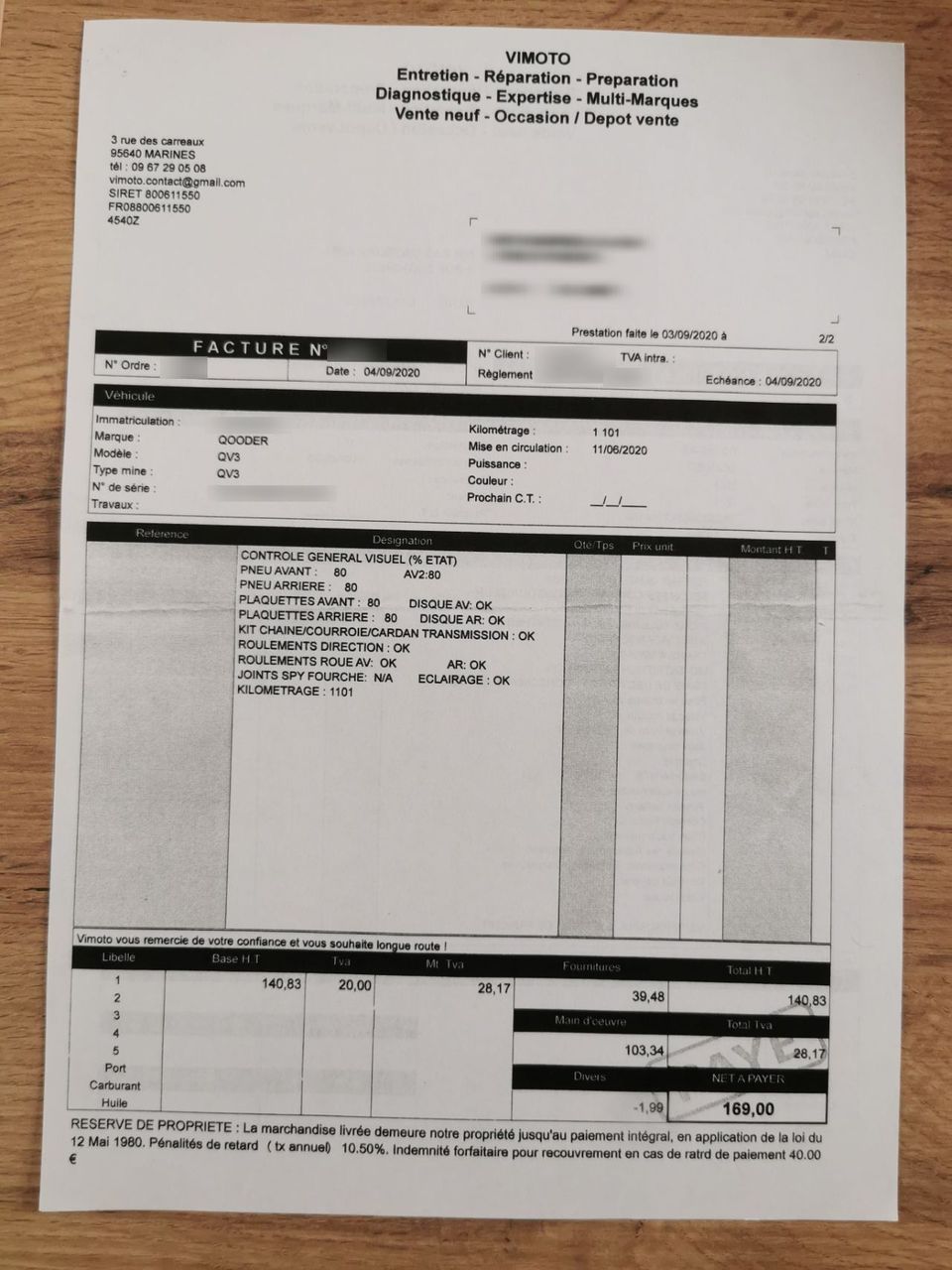 Photo QUADRO QV3 350