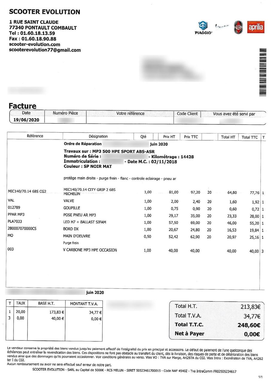 Photo PIAGGIO MP3 500 LT