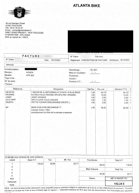 Photo HONDA VFR 800 F