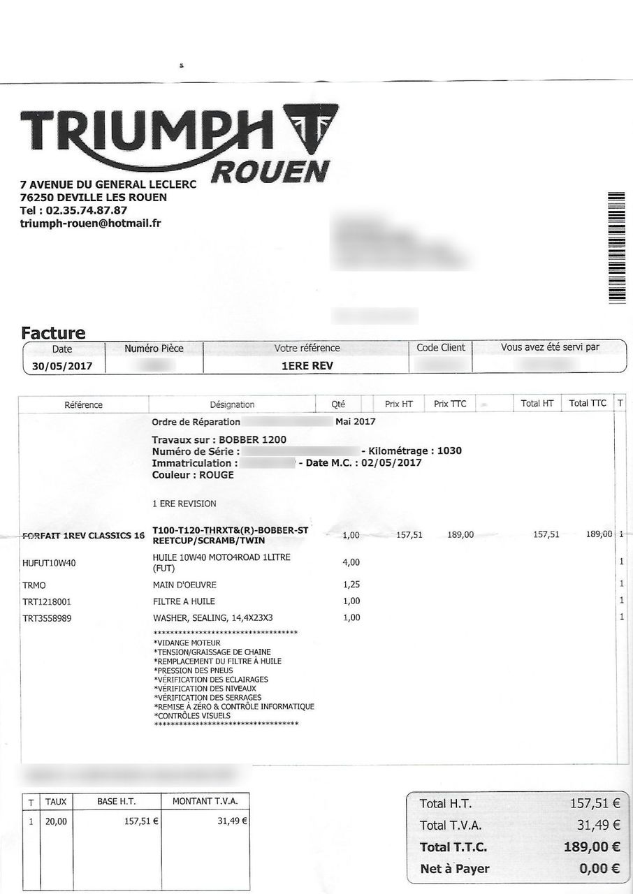 Photo TRIUMPH BONNEVILLE