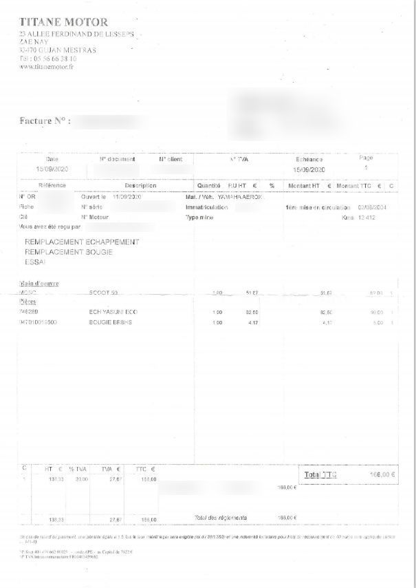 Photo YAMAHA AEROX 50