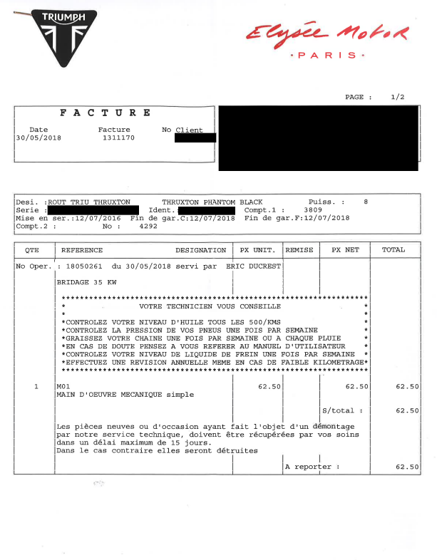 Photo TRIUMPH THRUXTON