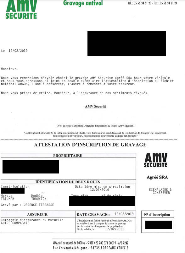 Photo TRIUMPH THRUXTON