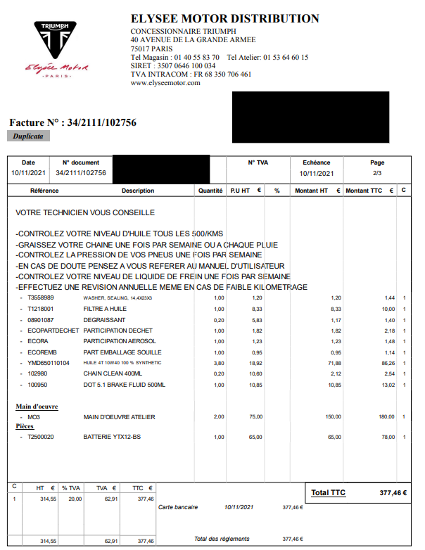 Photo TRIUMPH THRUXTON