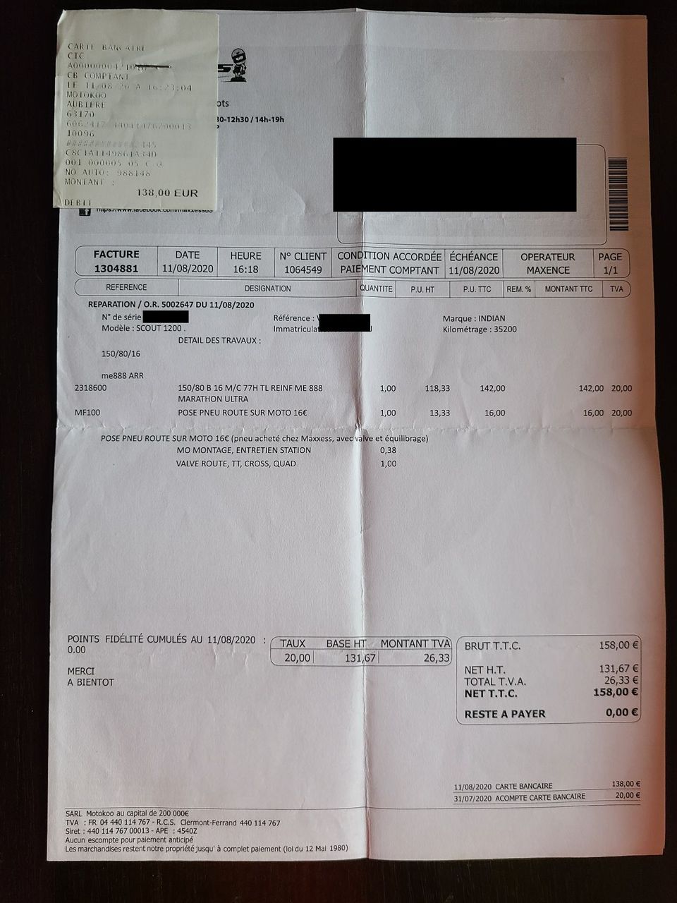 Photo INDIAN SCOUT 1200