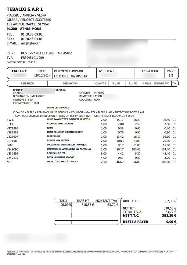 Photo PIAGGIO MP3 500 LT