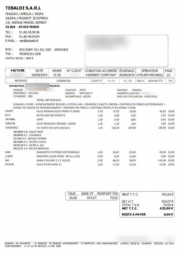 Photo PIAGGIO MP3 500 LT