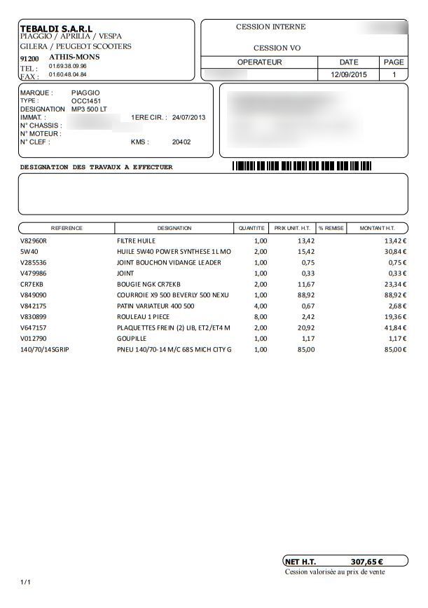 Photo PIAGGIO MP3 500 LT