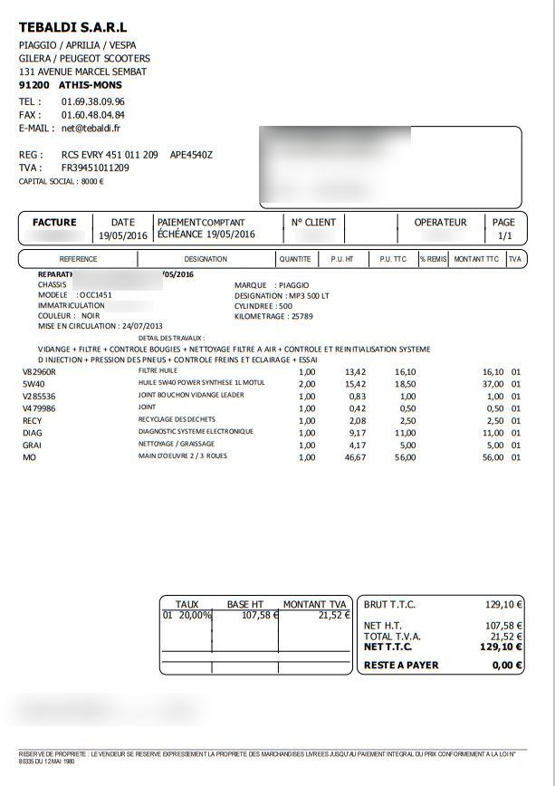 Photo PIAGGIO MP3 500 LT