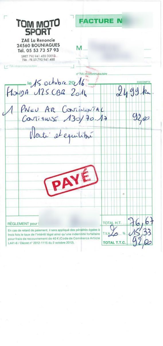 Photo HONDA CBR 125 R